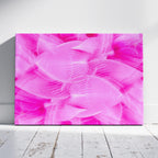 Vibrant Petals in Pink Bloom - Framed Canvas Wall Art Print | House Prints