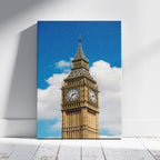 Big Ben & Blue Sky London City Travel - Framed Canvas Wall Art Print | House Prints