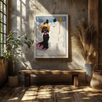 Vintage Winter Stroll with Snowman - Penrhyn Stanlaws - Framed Canvas Wall Art Print | House Prints