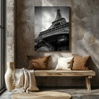 Eiffel Tower Paris France City Landmark - Framed Canvas Wall Art Print | House Prints