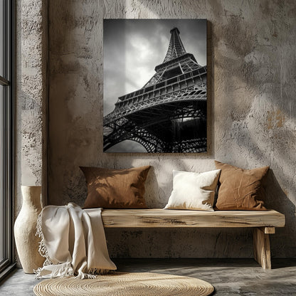 Eiffel Tower Paris France City Landmark - Framed Canvas Wall Art Print - House Prints