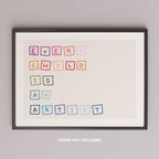 Every Child is an Artist Nursery Quote - Rolled Poster Wall Art Print | House Prints