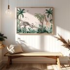 Jungle Animal Friends in Paradise - Rolled Poster Wall Art Print | House Prints