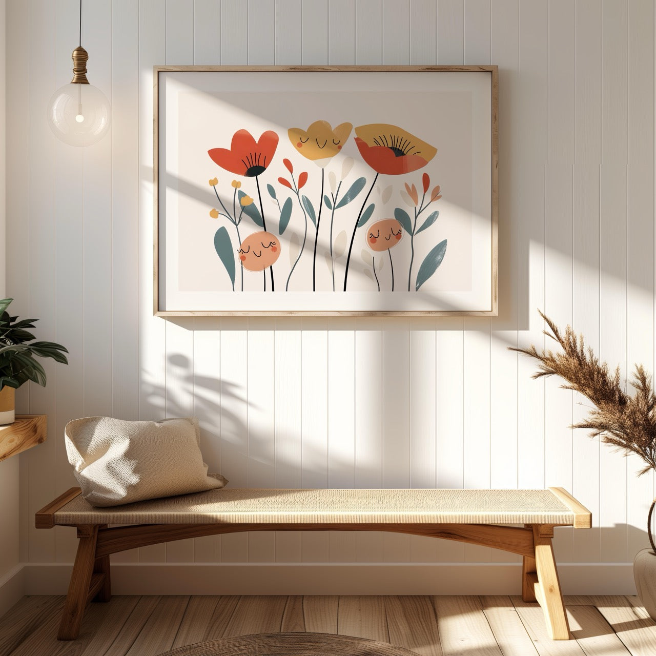 Smiling Floral Wildflower Blooms - Rolled Poster Wall Art Print | House Prints
