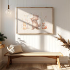 Cute Nursery Bear & Animal Friends - Rolled Poster Wall Art Print | House Prints