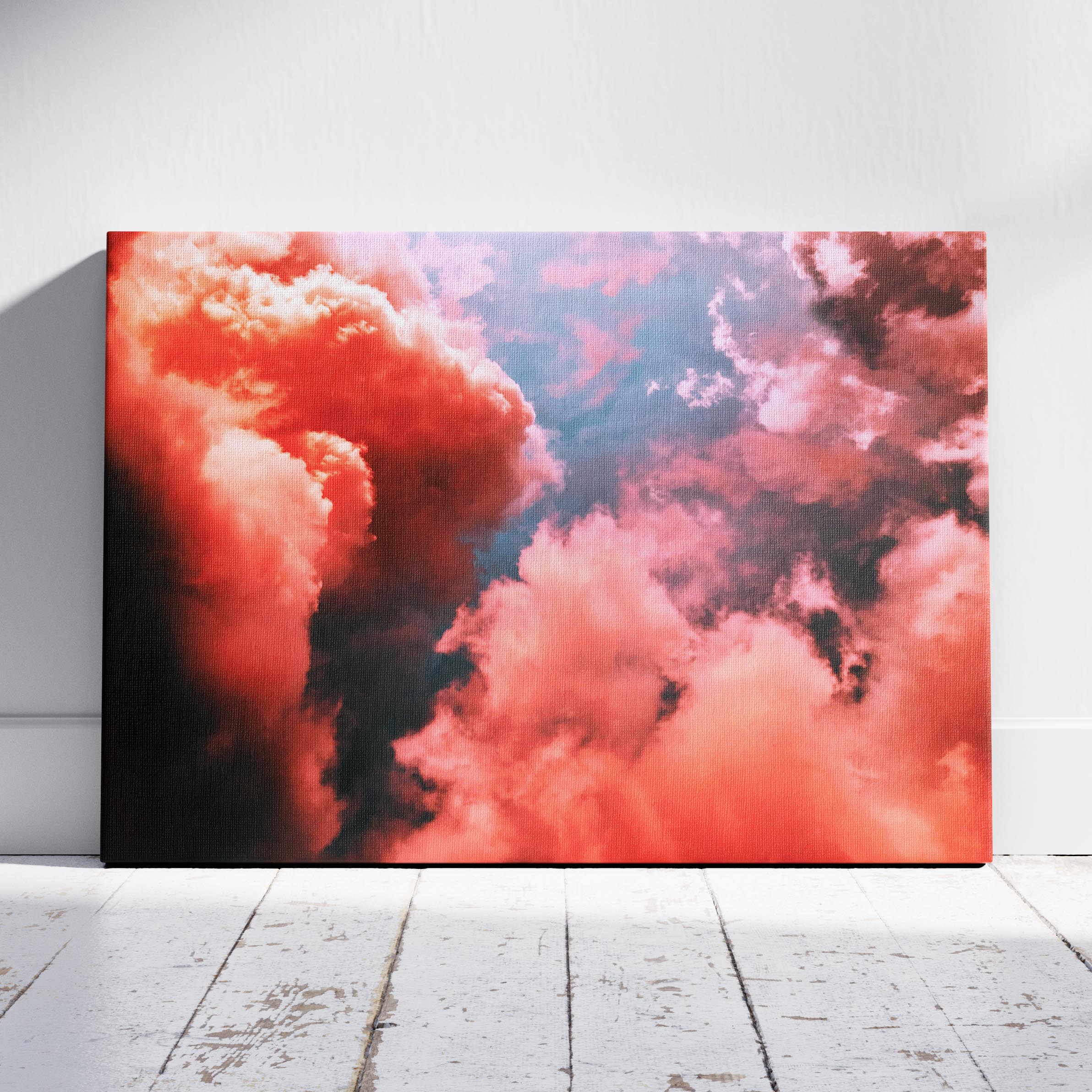 Blush Pink Skies at Sunset - Framed Canvas Wall Art Print | House Prints