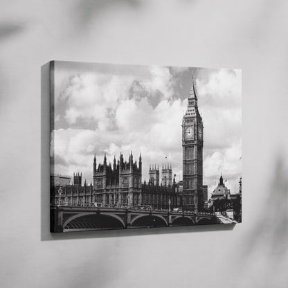 Timeless London Big Ben View - Framed Canvas Wall Art Print - House Prints