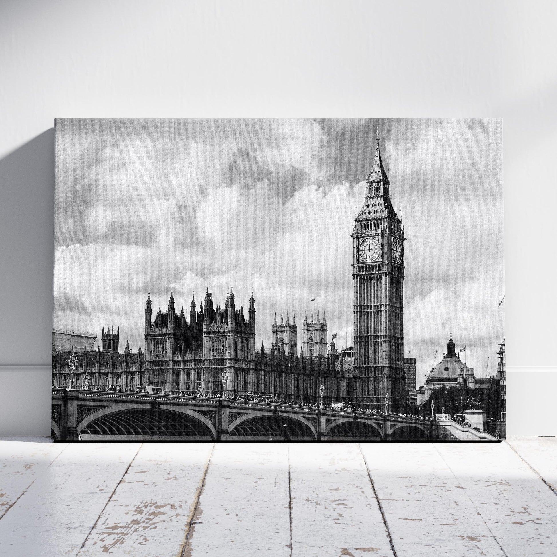 Timeless London Big Ben View - Framed Canvas Wall Art Print - House Prints