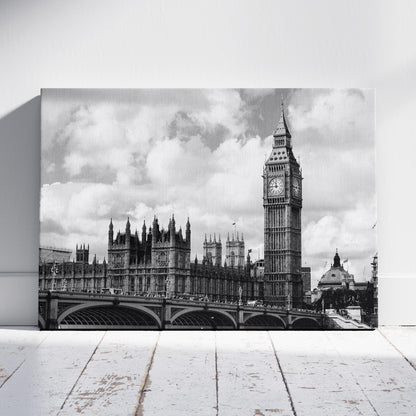 Timeless London Big Ben View - Framed Canvas Wall Art Print - House Prints