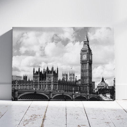 Timeless London Big Ben View - Framed Canvas Wall Art Print - House Prints