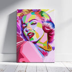Pop Art Glamour Icon - Framed Canvas Wall Art Print | House Prints