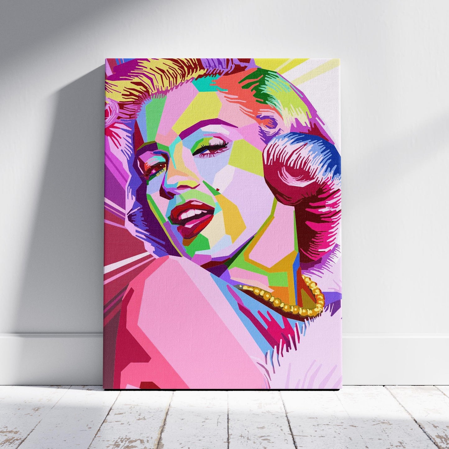 Pop Art Glamour Icon - Framed Canvas Wall Art Print - House Prints