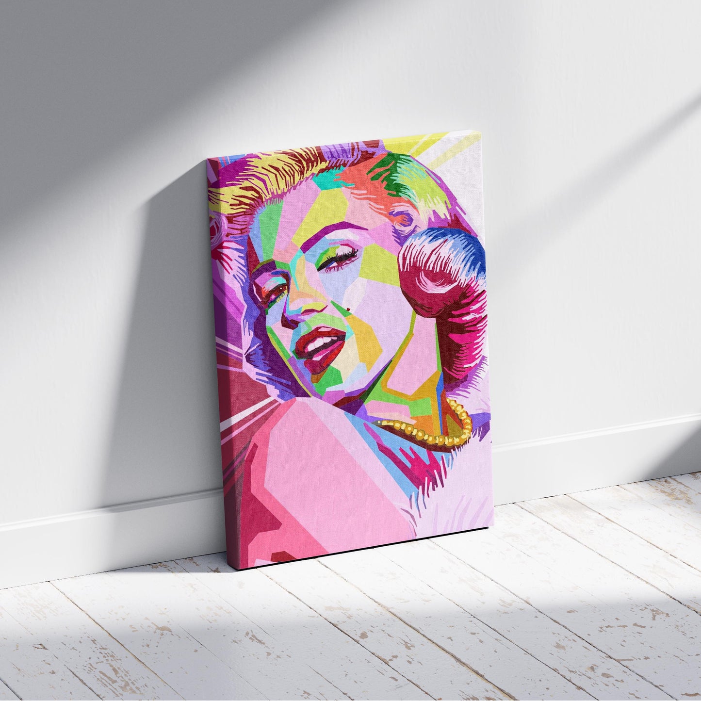 Pop Art Glamour Icon - Framed Canvas Wall Art Print - House Prints