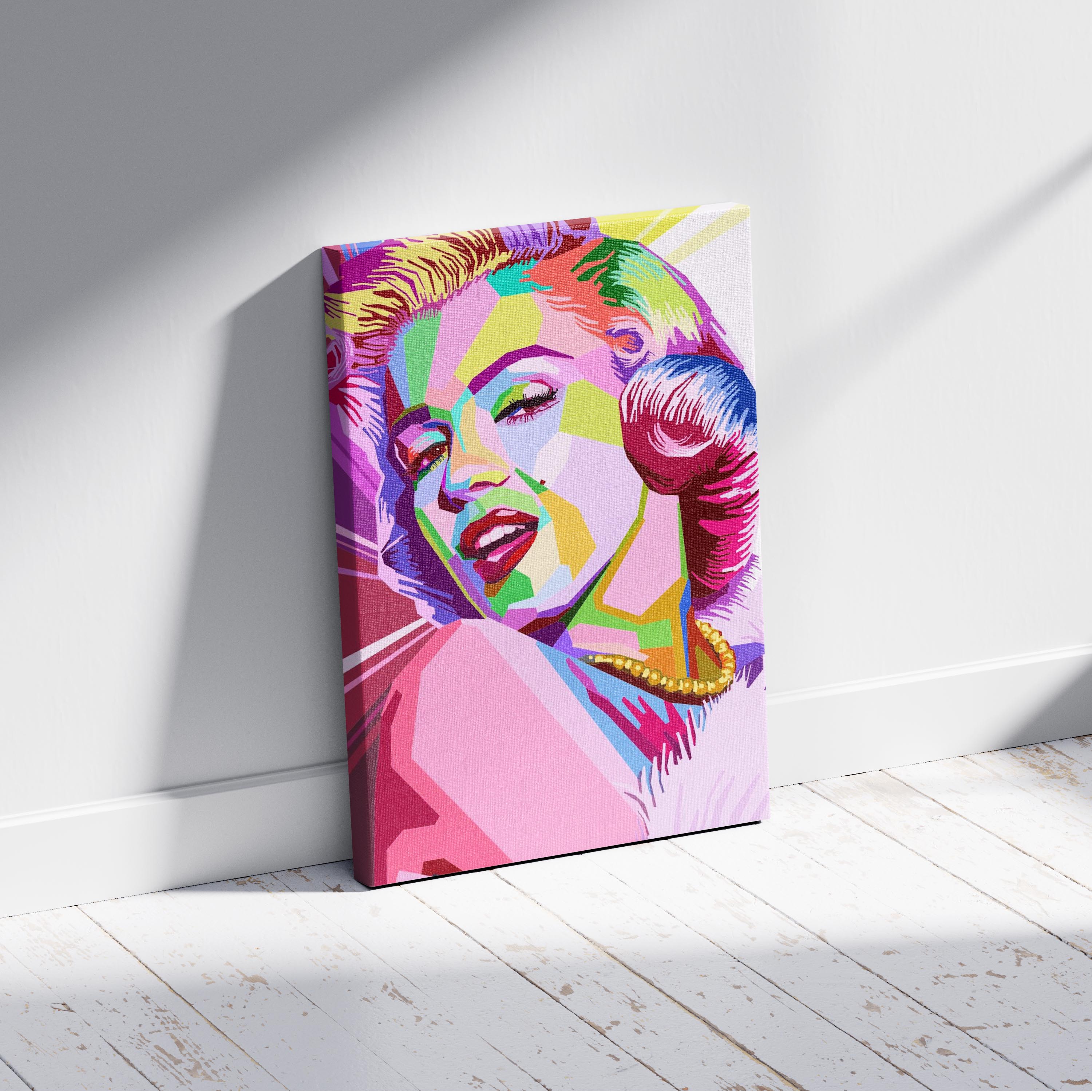 Pop Art Glamour Icon - Framed Canvas Wall Art Print | House Prints