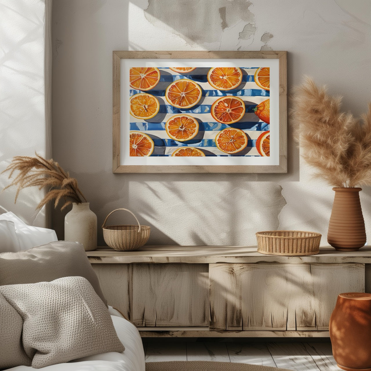 Citrus Symphony in the Sunlight - Rolled Poster Wall Art Print | House Prints