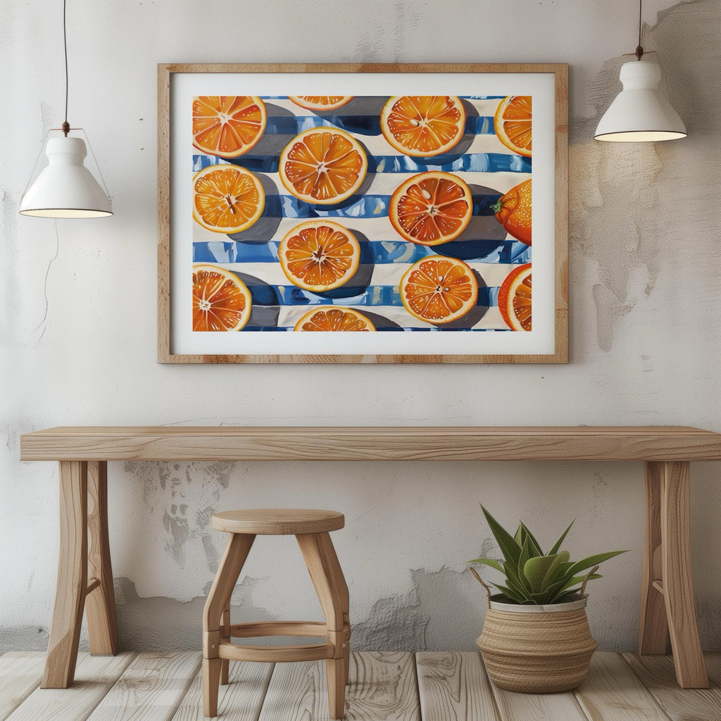 Citrus Symphony in the Sunlight - Rolled Poster Wall Art Print | House Prints