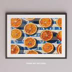 Orange Citrus Symphony in the Sunlight - Rolled Poster Wall Art Print | House Prints