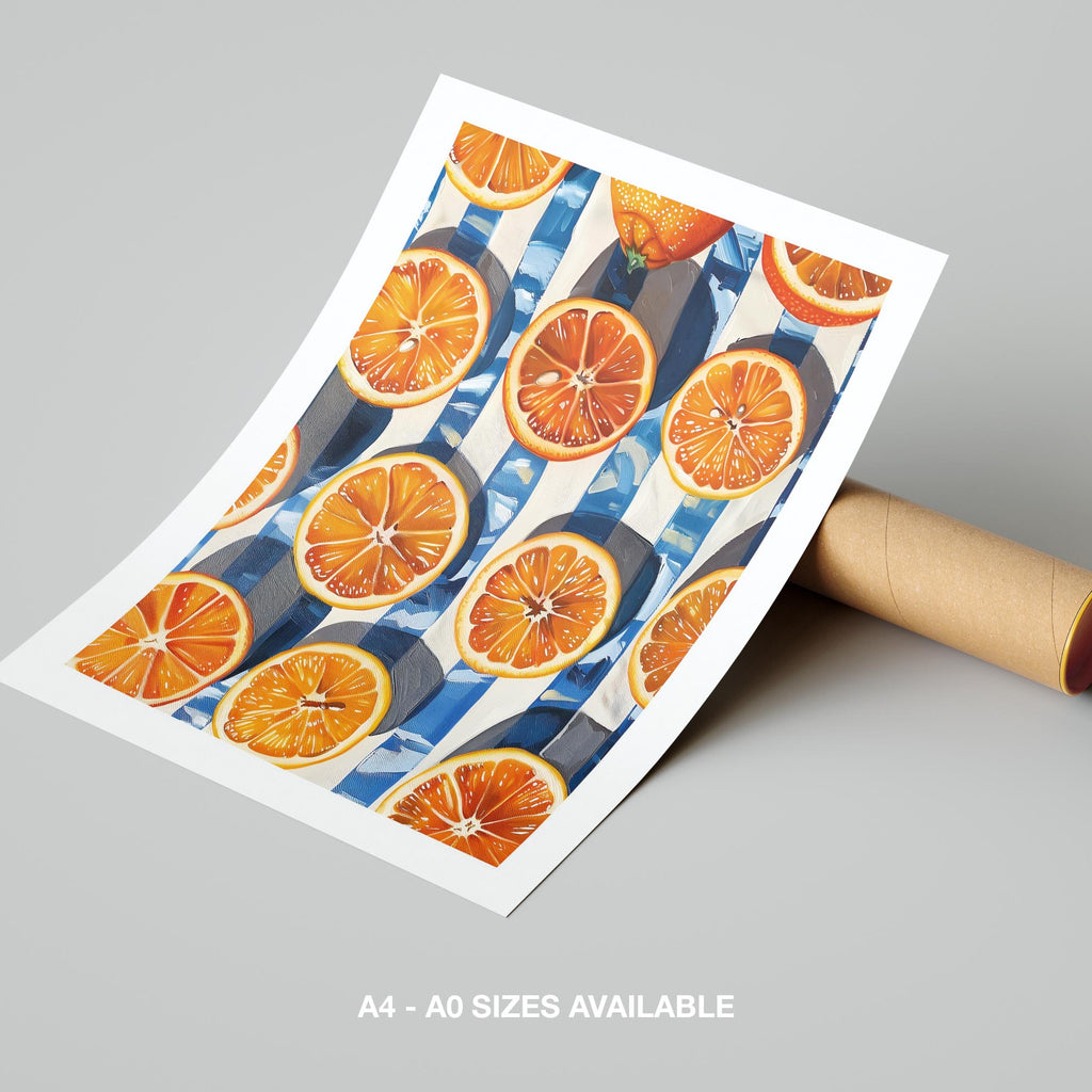 Citrus Symphony in the Sunlight - Rolled Poster Wall Art Print | House Prints