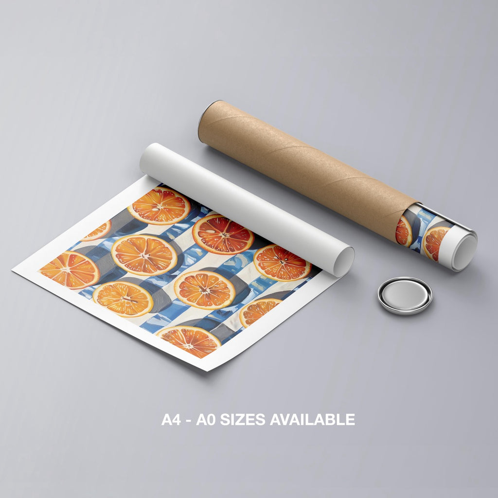 Citrus Symphony in the Sunlight - Rolled Poster Wall Art Print | House Prints