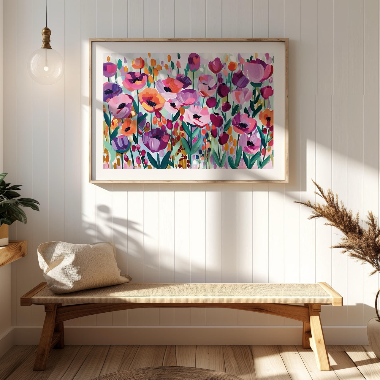 Vibrant Spring Floral Symphony - Rolled Poster Wall Art Print - House Prints