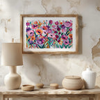 Vibrant Spring Floral Symphony - Rolled Poster Wall Art Print | House Prints