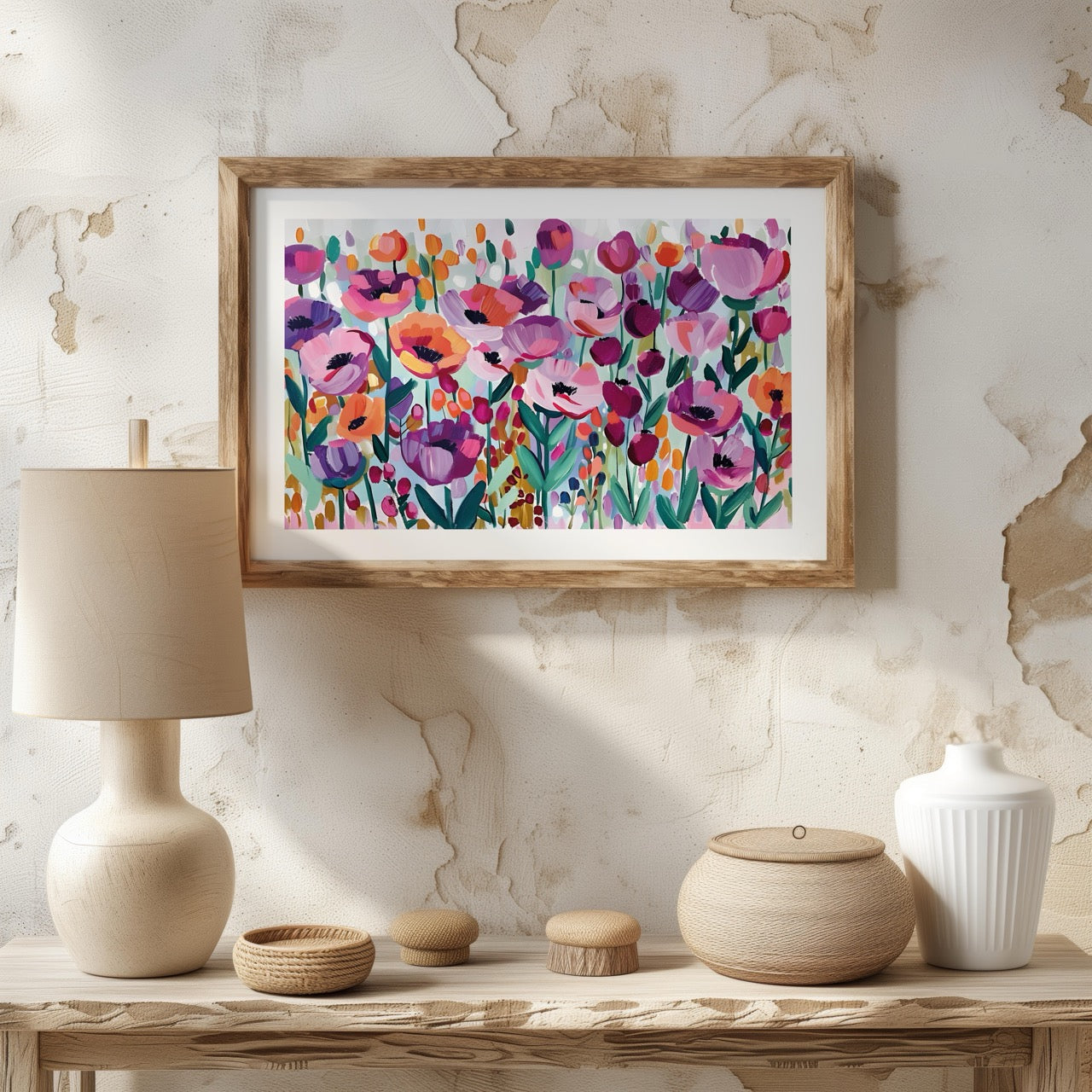 Vibrant Spring Floral Symphony - Rolled Poster Wall Art Print - House Prints