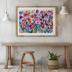 Vibrant Spring Floral Symphony - Rolled Poster Wall Art Print | House Prints