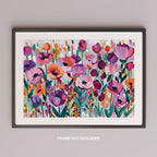 Vibrant Spring Floral Symphony - Rolled Poster Wall Art Print | House Prints