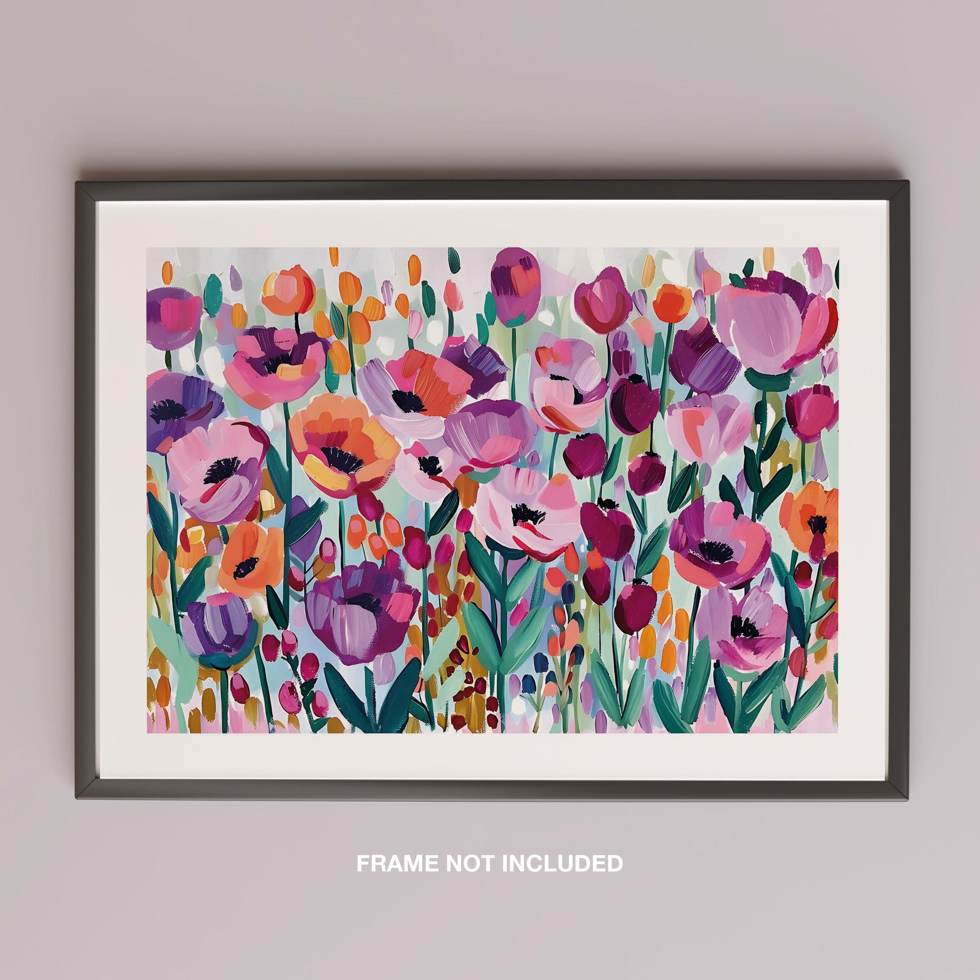 Vibrant Spring Floral Symphony - Rolled Poster Wall Art Print - House Prints