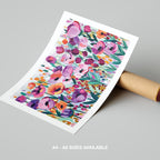 Vibrant Spring Floral Symphony - Rolled Poster Wall Art Print | House Prints
