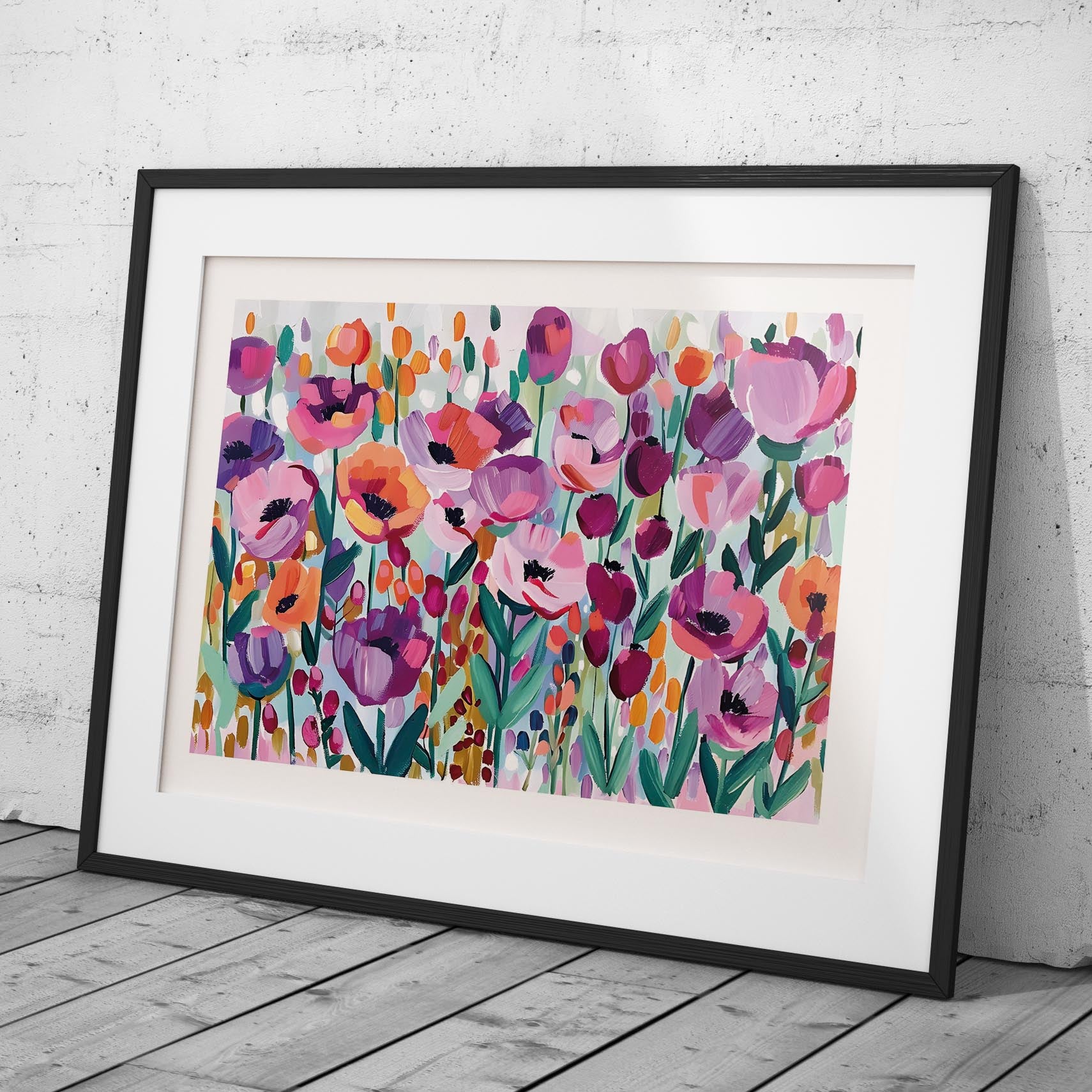 Vibrant Spring Floral Symphony - Rolled Poster Wall Art Print | House Prints
