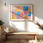 Pastel Harmony of Abstract Brushstrokes - Rolled Poster Wall Art Print | House Prints