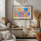 Pastel Harmony of Abstract Brushstrokes - Rolled Poster Wall Art Print | House Prints