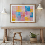 Pastel Harmony of Abstract Brushstrokes - Rolled Poster Wall Art Print | House Prints