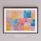 Pastel Harmony of Abstract Brushstrokes - Rolled Poster Wall Art Print | House Prints
