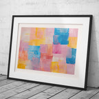 Pastel Harmony of Abstract Brushstrokes - Rolled Poster Wall Art Print | House Prints