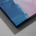 Colourful Abstract Pink Brushstrokes - Framed Canvas Wall Art Print | House Prints