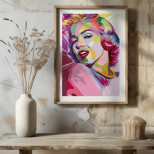 Pop Art Glamour Icon - Rolled Poster Wall Art Print