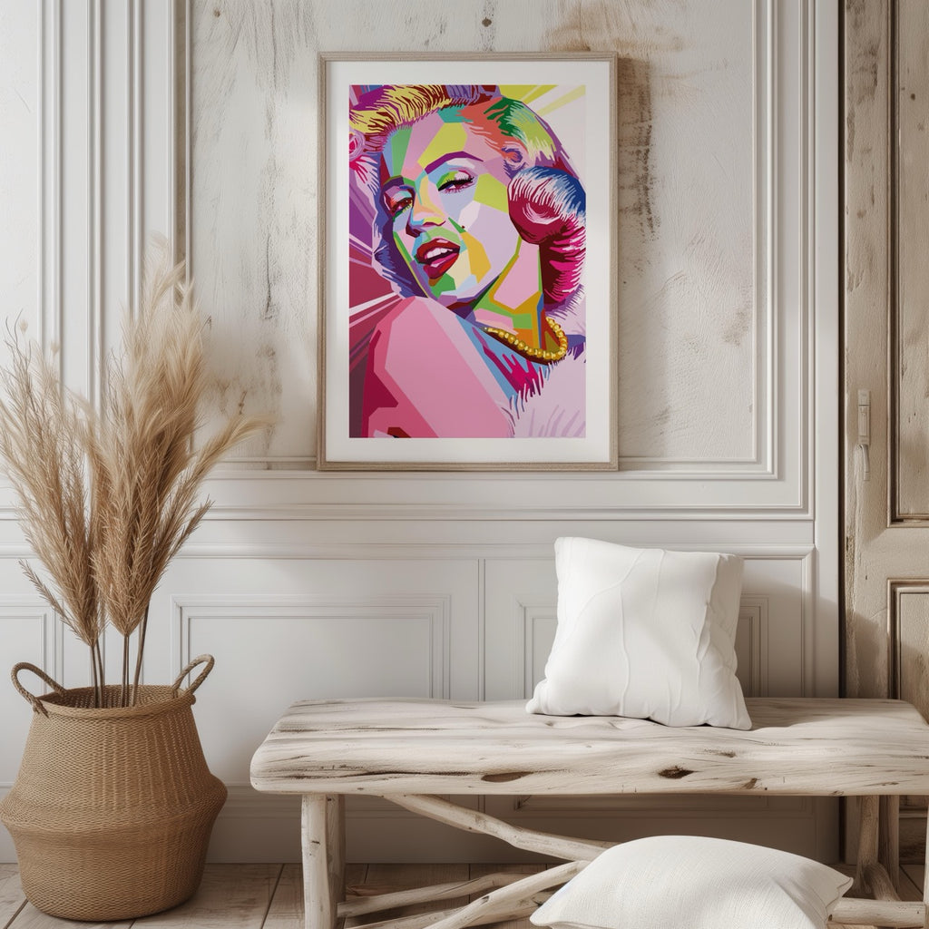 Pop Art Glamour Icon - Rolled Poster Wall Art Print