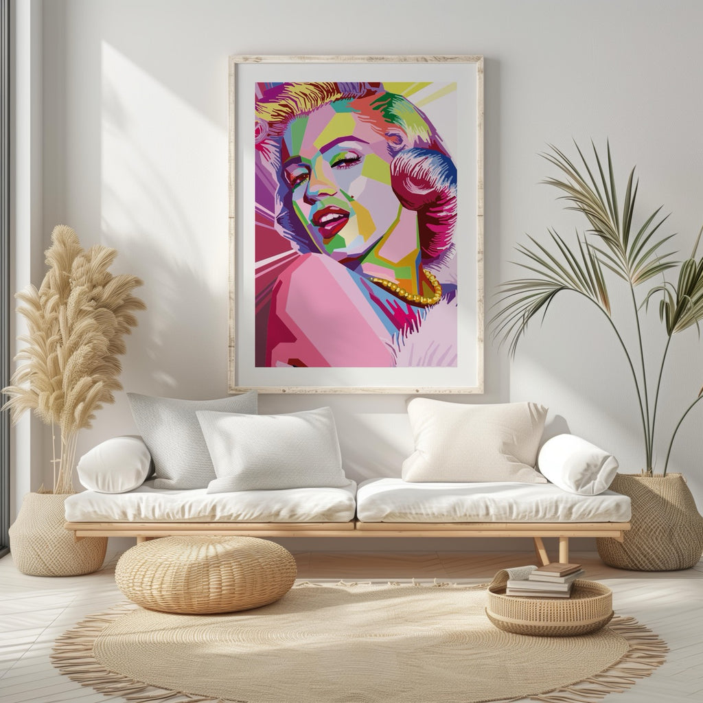 Pop Art Glamour Icon - Rolled Poster Wall Art Print