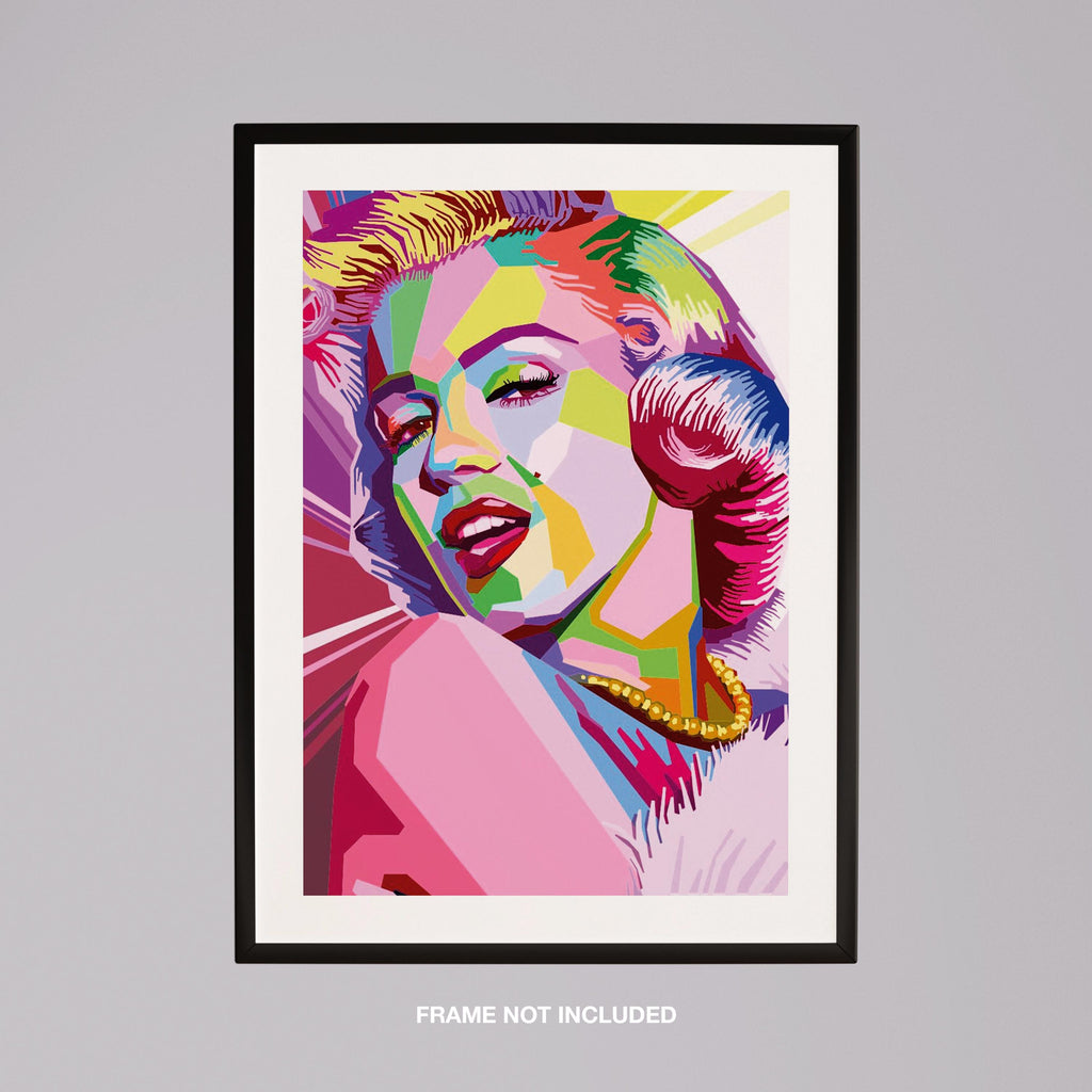 Pop Art Glamour Icon - Rolled Poster Wall Art Print