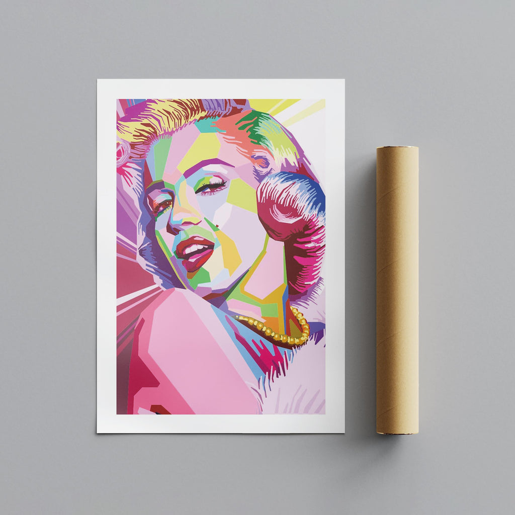 Pop Art Glamour Icon - Rolled Poster Wall Art Print