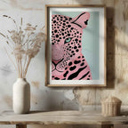 Pink Panther's Fierce Gaze - Rolled Poster Wall Art Print | House Prints