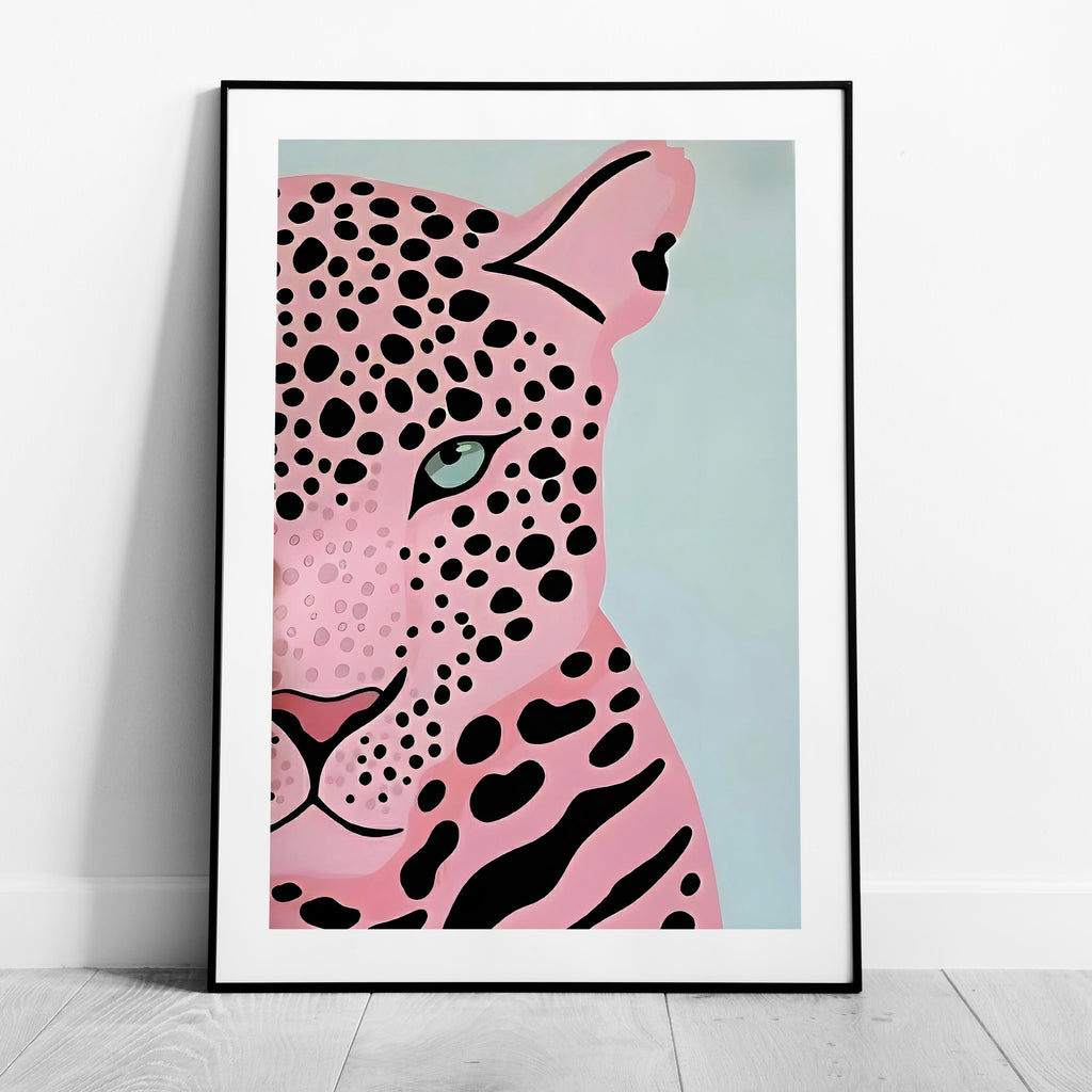 Pink Panther's Fierce Gaze - Rolled Poster Wall Art Print