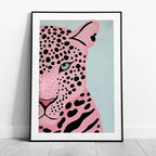 Pink Panther's Fierce Gaze - Rolled Poster Wall Art Print | House Prints