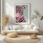 Pink Panther's Fierce Gaze - Rolled Poster Wall Art Print | House Prints