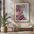 Pink Panther's Fierce Gaze - Rolled Poster Wall Art Print | House Prints