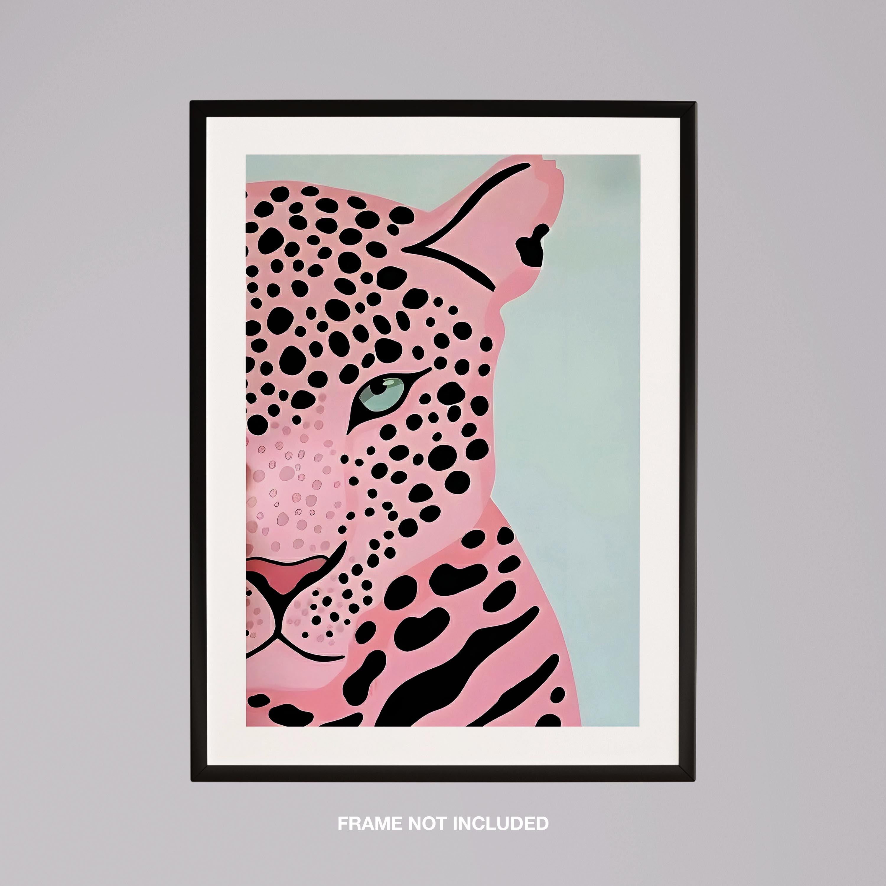 Pink Panther's Fierce Gaze - Rolled Poster Wall Art Print