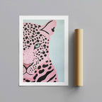 Pink Panther's Fierce Gaze - Rolled Poster Wall Art Print | House Prints