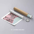 Pink Panther's Fierce Gaze - Rolled Poster Wall Art Print | House Prints